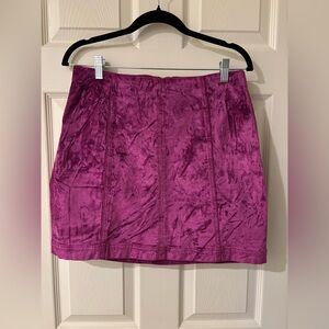 Free People Rich Fuchsia Mini Skirt Size 12